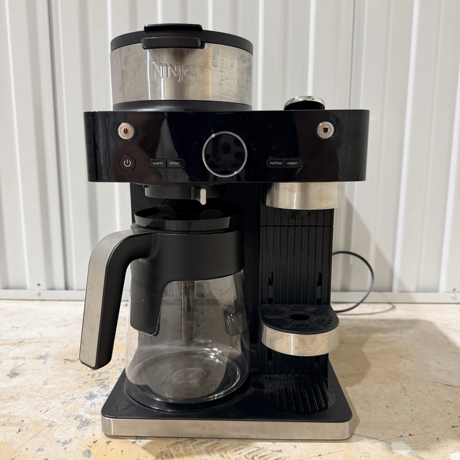 Ninja CFN601 CFN602 Barista 12 Cup Espresso Pod Coffee Maker w/ Carafe EUC