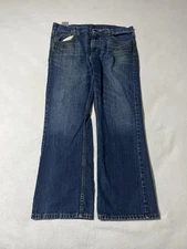 Levis 527 Mens 36x29 Boot Cut Blue Denim Jeans Bootcut 100% Cotton