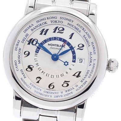 MONTBLANC Star World Time 7203 Silver Dial Automatic Men's Watch_922081
