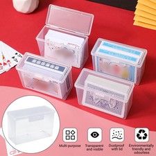5-50x Transparent Plastic Playing Cards Box Container Storage Case Game Card Box