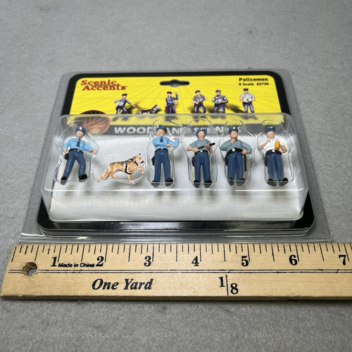 Scenic Accents Woodland Series Policemen 0 Scale A2736 6 pcs. NEW - Picture 6 of 7
