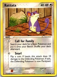 Rattata 72/109 EX Team Rocket Returns Common
