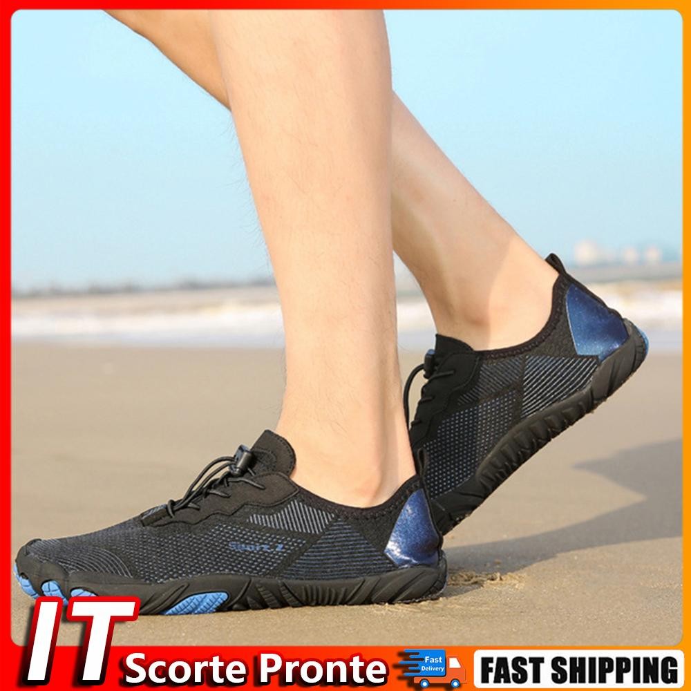 KEEN Scarpe da acqua antiscivolo Scarpe da nuoto traspiranti per donna Uomo (nero45)