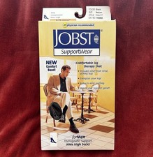 Calcetín de compresión suave hasta la rodilla Jobst SupportWear para hombre 8-15 mmHg negro mediano