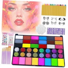 Face Painting Kit for Kids, Professional Face Paint Kit, 42 Colors Washable