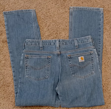 Carhartt Womens Jeans Traditional Fit WB007 MSW Tag Size 10 -- ACTUAL is 30x29 
