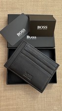 Brand New Hugo Boss Wallet Credit Cardholder Black Leather