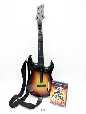 Guitar Hero Gitarre Wireless | mit Empfänger + Spiel | Sony PlayStation 2 | TOP