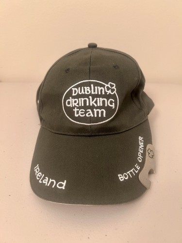 Carrolls Ireland Dublin Drinking Team Strapback Hat W/ Bottle Opener Shamrock 32 - Picture 6 of 14