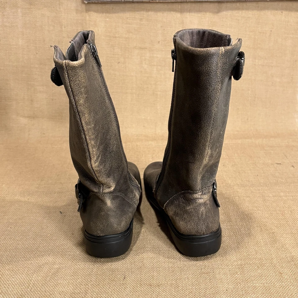 Botas Alegria para mujer 8 cuero media pantorrilla cremallera arnés cómodo CAM-906 Foto 4 de 4