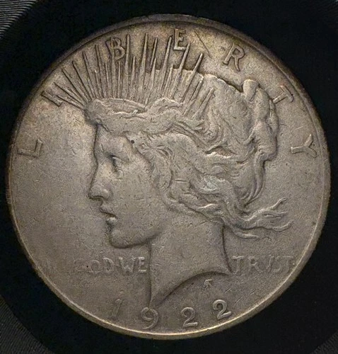 1922-D Peace Silver Dollar - Denver Mint - 90% Silver US Coin