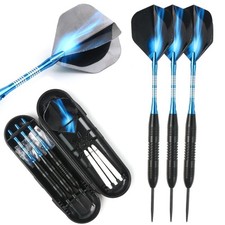 Professional 23g Darts Steel Tip Needles Aluminum Shafts Flights Toys 3Pcs Set