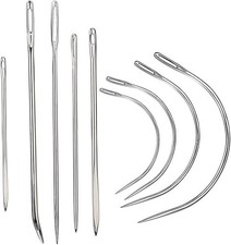 9 Pcs Heavy Duty Hand Sewing Needles Kit,Leather Sewing Needles for Hand Sewing