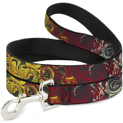 Dog Leash 6-FEET Swirl Mix Gray/Multi Color