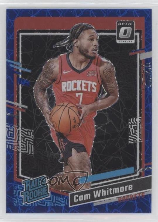 2023 Panini Donruss Optic Rated Rookie Blue Velocity Prizm Cam Whitmore #217 e9p