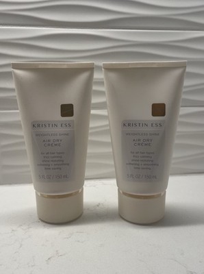 Kristin Ess Weightless Shine Air Dry Creme For Hair Adds Texture 5oz - Set of 2
