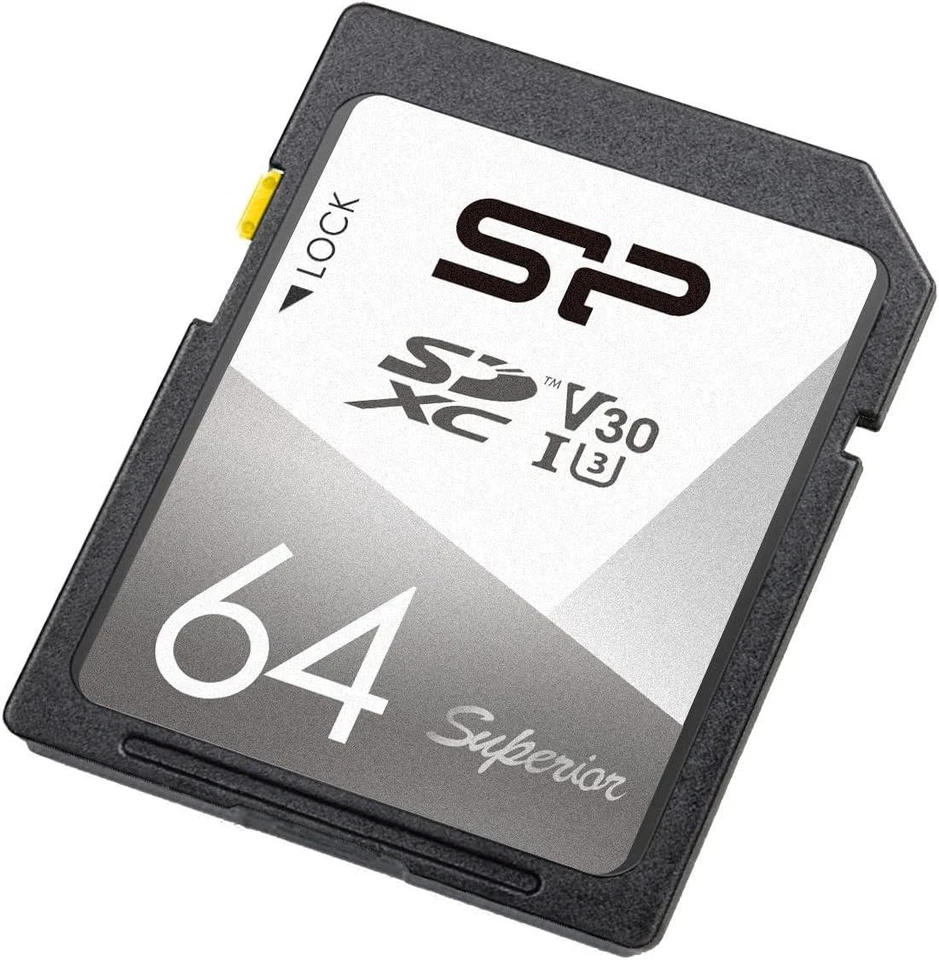 Silicon Power 64GB Superior UHS-1(U3) V30 SD Memory Card - Image 2 of 4