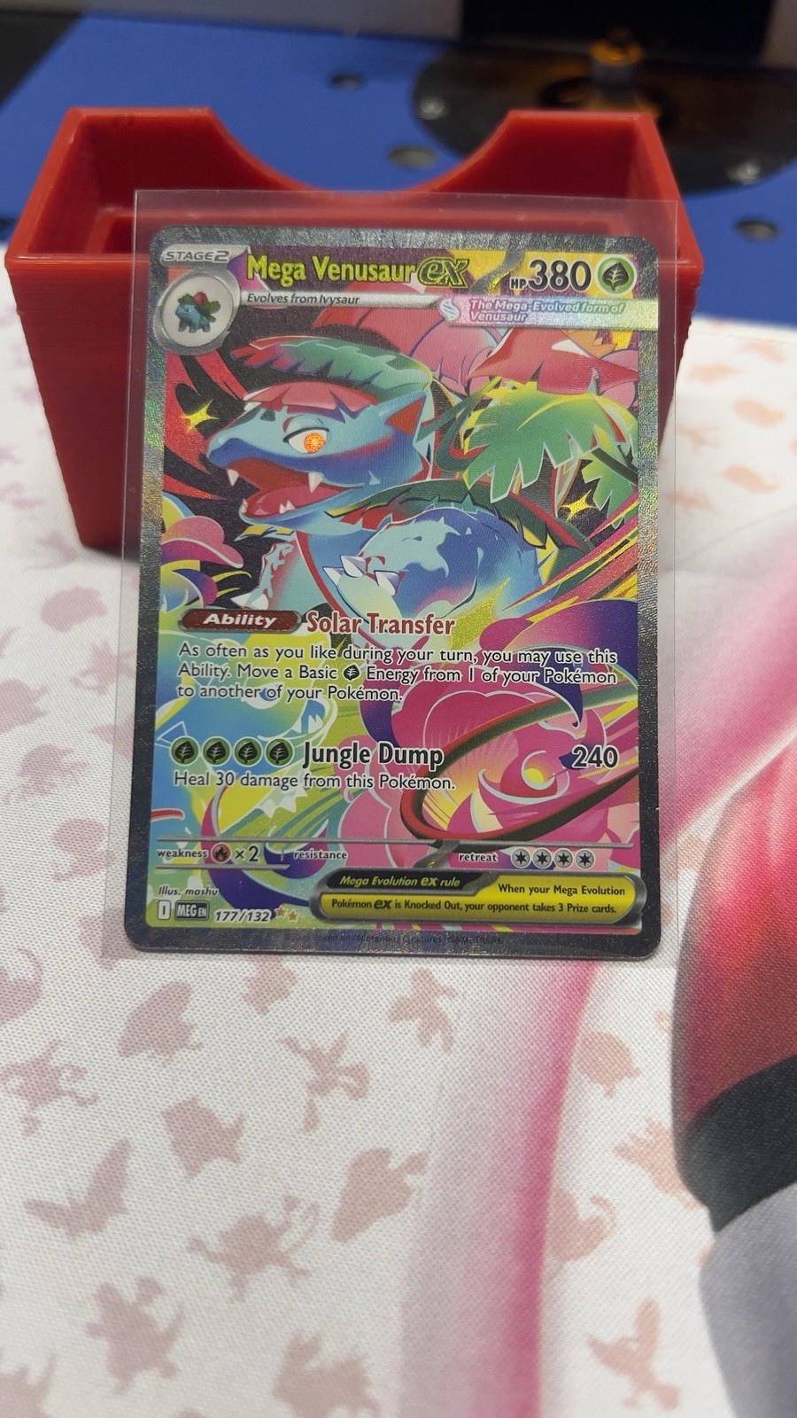 Mega Venusaur EX SIR 177/132 Mega Evolution English pokemon TCG Near Mint Card
