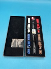 NIB - Disney Limited Edition Mickey Mouse Leather Watch Set 5 Changeable bands