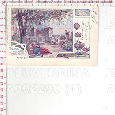 A2290 OPERA MUSICA TEATRO SCALA WAGNER TRISTANO ISOTTA 1900 ILLUSTRATORE CROTTA