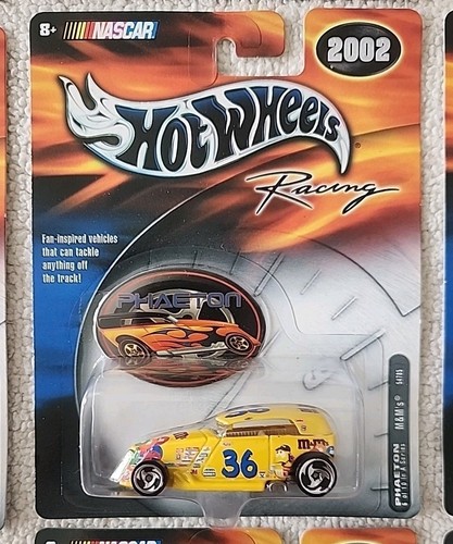 HTF 2002 HOT WHEELS SET COMPLETO NASCAR PHAETON CARS M&M NESQUICK KELLOGG + ALTRO - Foto 7 di 23