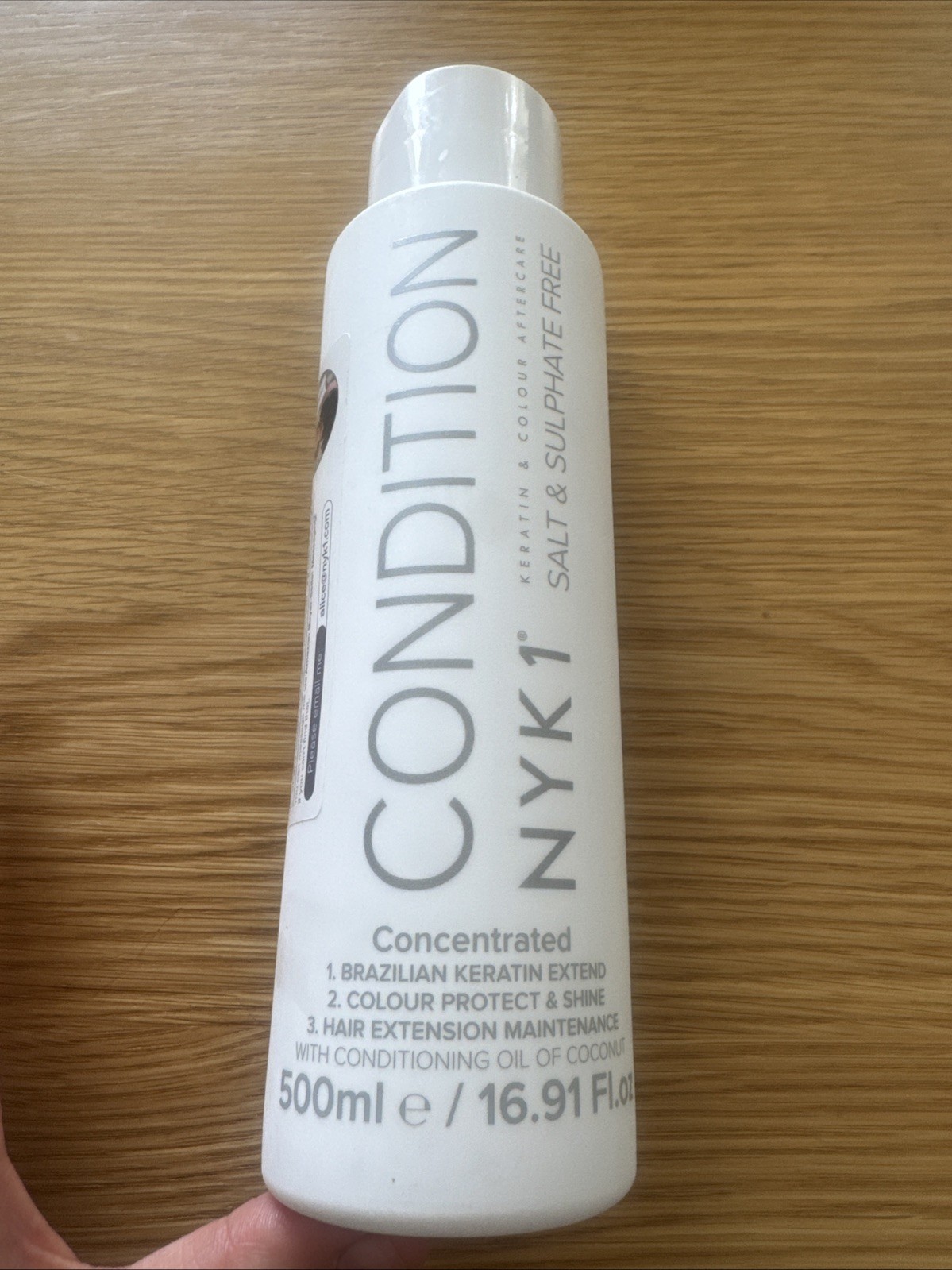 NYK1 Salt & Sulphate Free Conditioner (500ml) Sulphate Free Hair Conditioner New