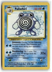 Poliwhirl 38/102 Base Set Unlimited Uncommon Pokémon TCG