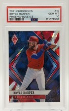 2021 Panini Chronicles - Phoenix Bryce Harper #10 Blue Ice /25