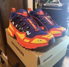 Salomon ACS + Heritage Pack Quicklace Sneakers Cherry Tomato Blue Print Lemon