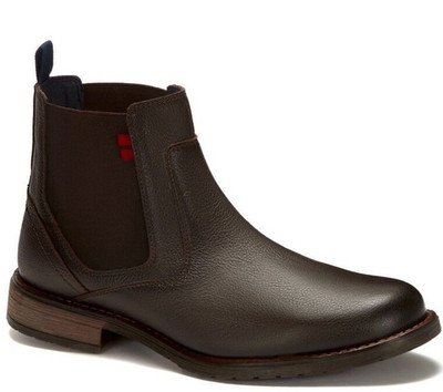 botines de piel para hombres. botas cafés de hombre Andrea men