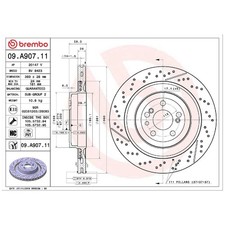 2x Brembo Scheibenbremse hinten A1974230112 26271237