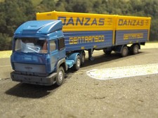 WIKING IVECO  CONTAINER-SATTELZUG 2x 20ft "DANZAS " CONTAINER  , schöner Zustand