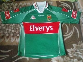 RARE GAA SHIRT MAIGH EO MAYO GAA HOME 2004 2005 SIZE 13 14 AGE