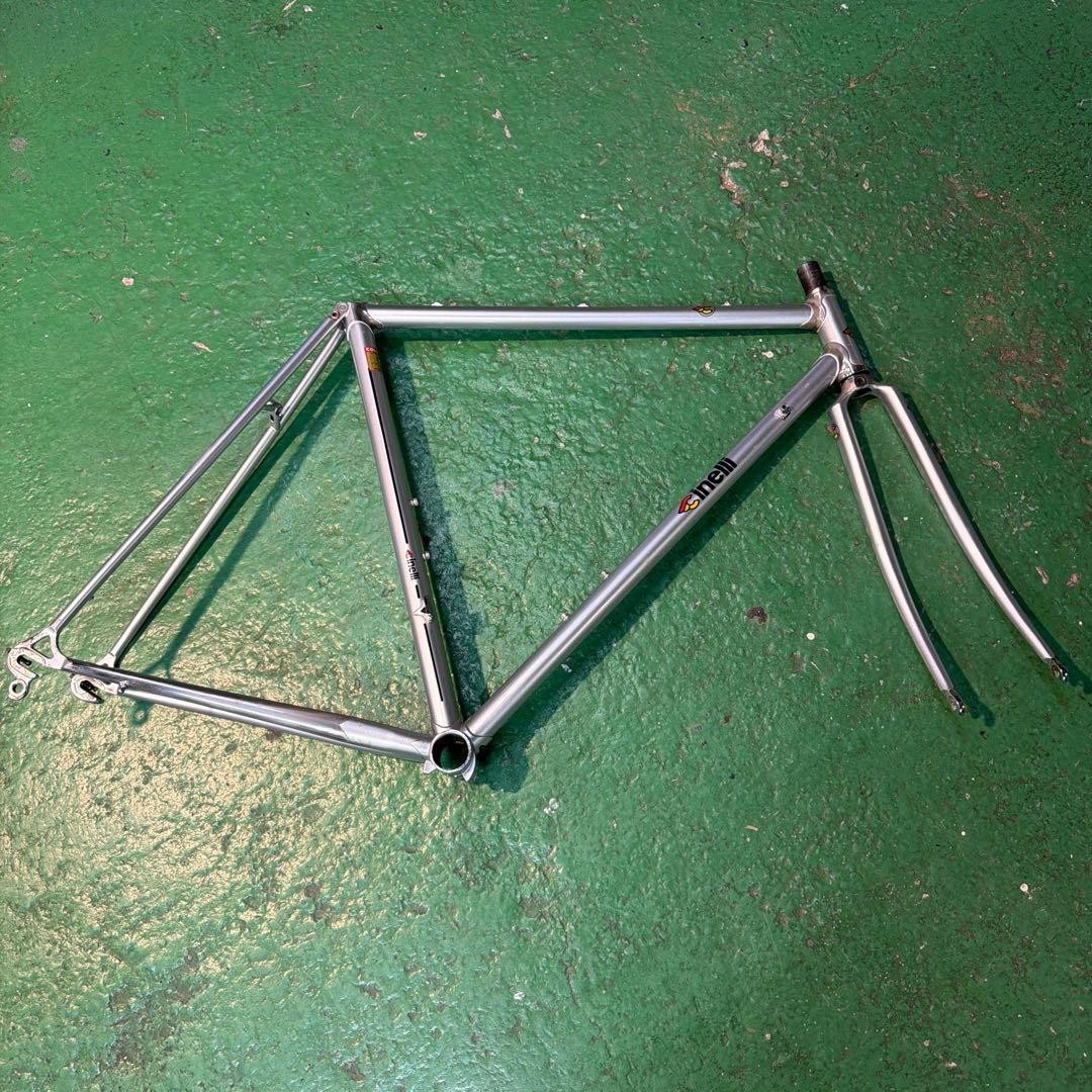 CINELLI SUPER CORSA Freme Set Steel Repainted Vintage Long End 53cm