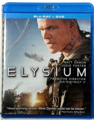 Elysium Blu-ray 2013 Matt Damon Jodie Foster Director Neill Blomkamp