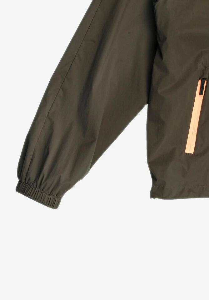 Original Gucci Viaggo Unisex Jacket Khaki Hood Lightweight Nylon 42(S/M) H1313 - Imagem 4 de 4