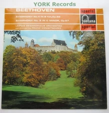 SFL 14083 - BEETHOVEN - Symphonies No 4 & 5 KONWITSCHNY - Ex Con LP Record
