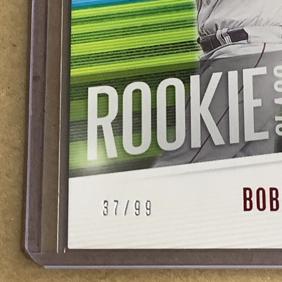 2021 Panini Absolute Rookie Class Red /99 Bobby Dalbec #RC-13 Rookie RC A-7 - Image 2 of 3