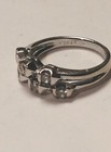 18k WG Diamond Ring Double Band .40 tcw. 3.13 gr. White sparkling Dias, Sz. 4.5 — photo 10