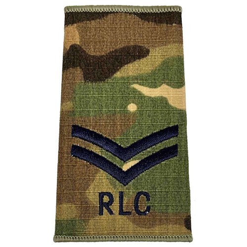 Royal Logistics Corps RLC Multicam Rank Slides (Pair) - Picture 4 of 20