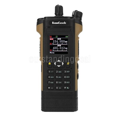 HAMGEEK APX-8000 12W Dual Band Radio Transceiver Walkie Talkie Green/Brown lot
