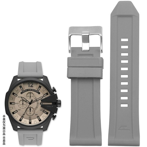 Cinturino orologio in gomma siliconica 26 mm per Diesel DZ4318 4476 4496 impe... - Foto 11 di 22