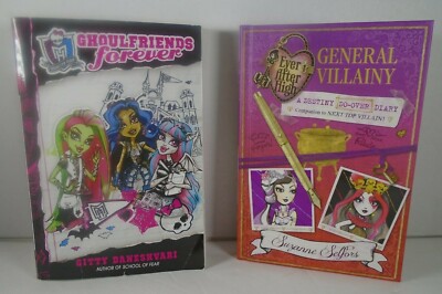 Monster High Books-Ghoulfriends forever & Everafter High General Villainy