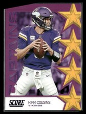2019 Score #C-19 Kirk Cousins Captains Purple Minnesota Vikings