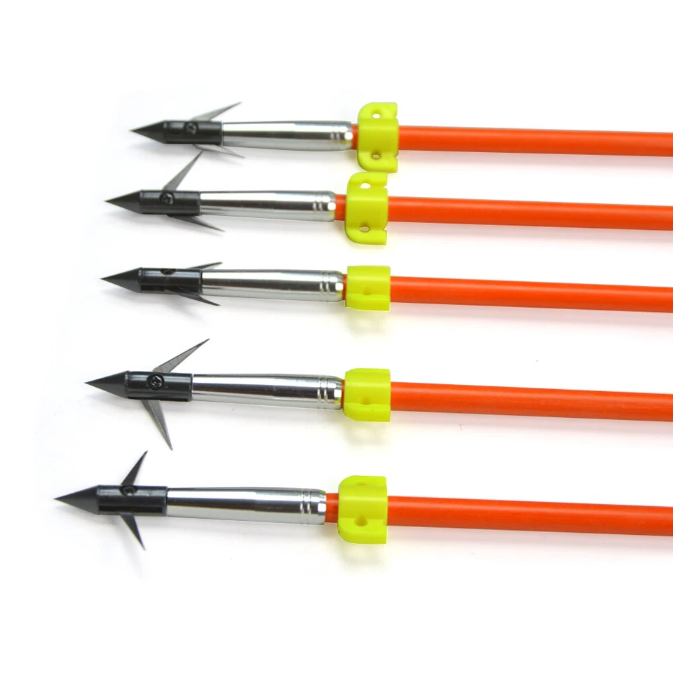 31" Bowfishing Arrows Solid Fiberglass Archery Bow Fishing Hunting Broadheads - Image 2 of 4