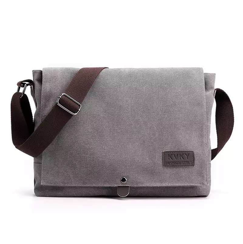 Men Messenger Bag School Shoulder Canvas Bag Vintage Crossbody Satchel  Laptop Business Bags 