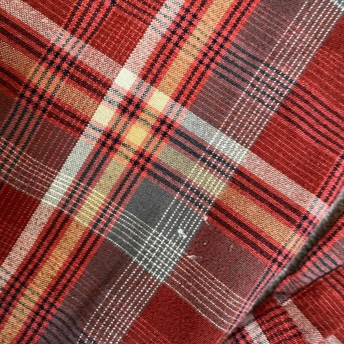 Volcom Mens Flannel Shirt Small Classic Fit Red Plaid Cotton Blend Long Sleeve - Picture 6 of 9