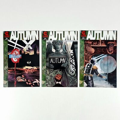  1995 Caliber Comics AUTUMN 1-3 us Z1 Mystery Thriller/Dark Crime/War/Scientist