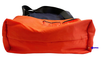 JACK SPADE Large Messenger Bag Navy Canvas Crossbody 18