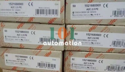 50pcs/pack NEW FOR Weidmuller A2C2.5PE grounding terminal 1521680000 #A6-43#